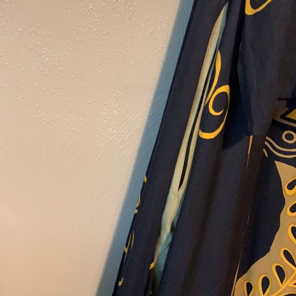 Original Antthony size L black patterned design dress beaded hemline - Picture 8 of 8